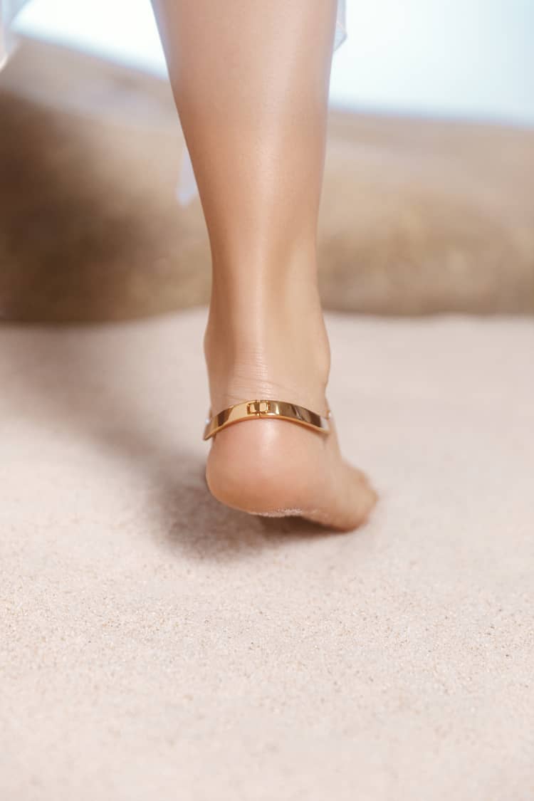 Gold Ankle Bracelet - Image 3