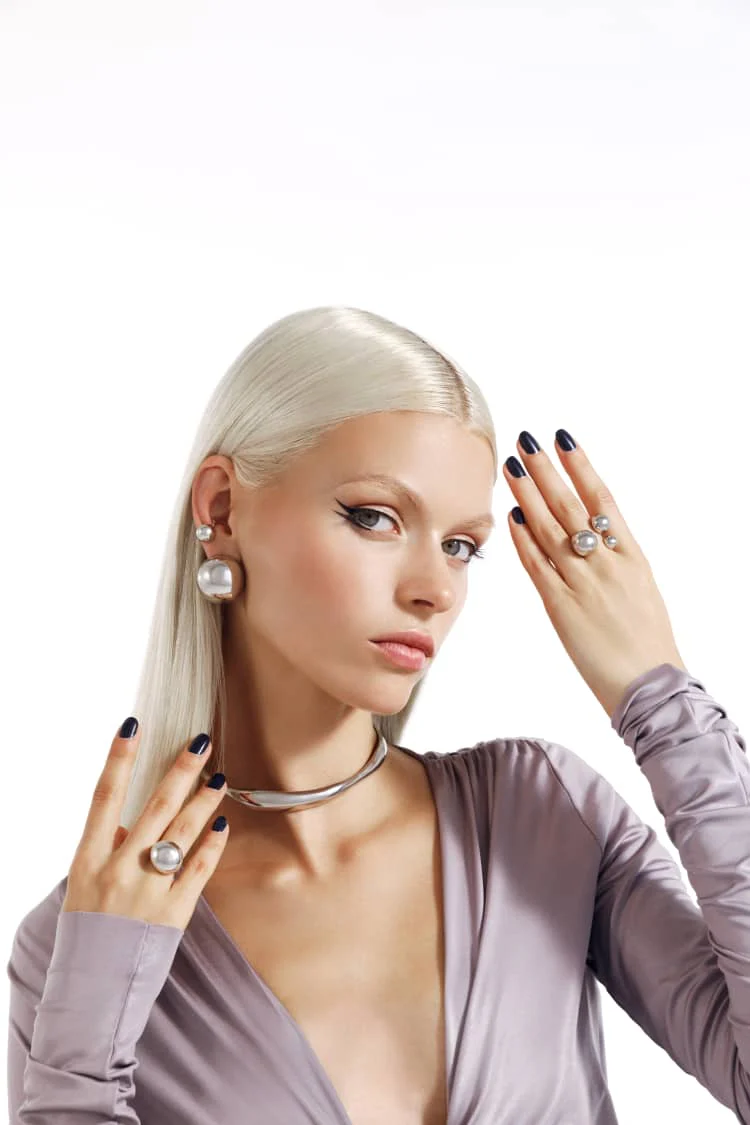 Silver Ball Ring - Image 3