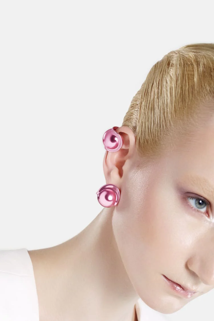 Casa Batlló ball earcuff in rose - Image 4