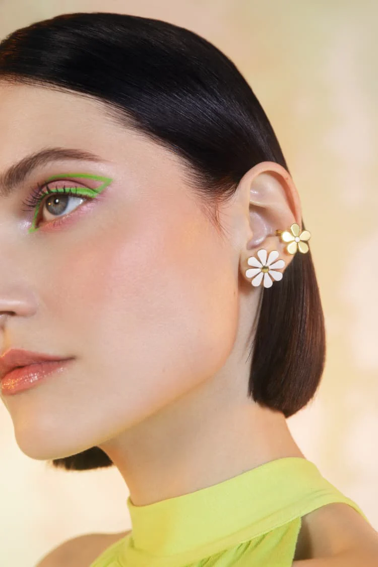 Daisy Earring and Ear Cuff Set - Image 2